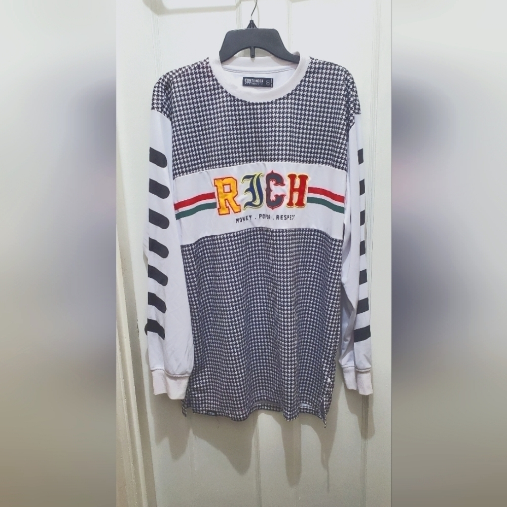 Contenders Men's Houndstooth Shirt 3XL 🌴